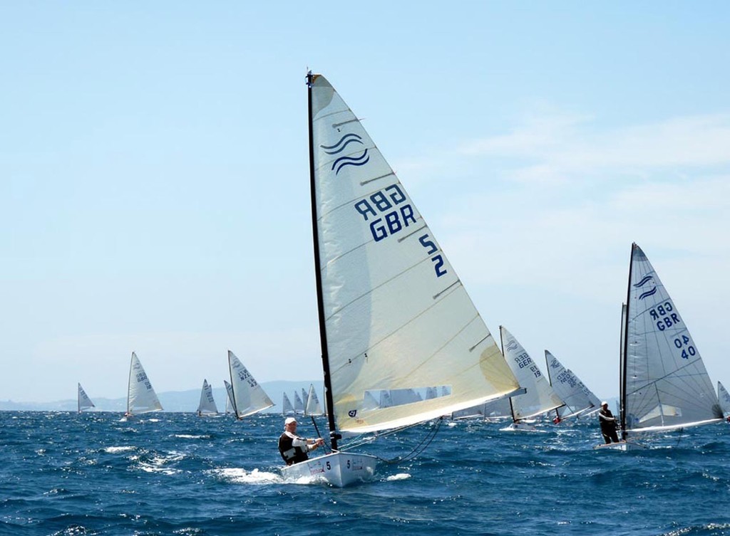 Allen Burrel leads - Finn World Masters Championship 2011  day one © Claire ADB and BFA